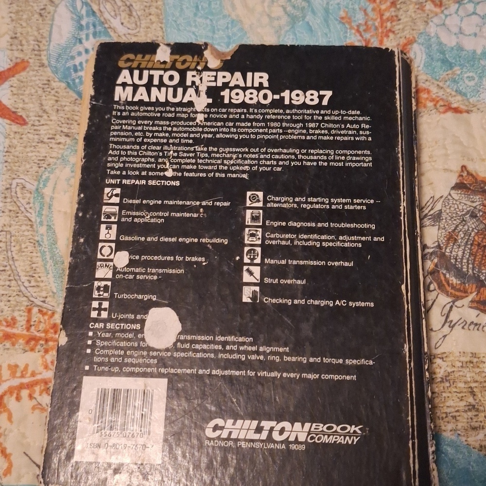 Chilton's auto repair manual 1980-1987 collector's edition - Picture 6 of 7